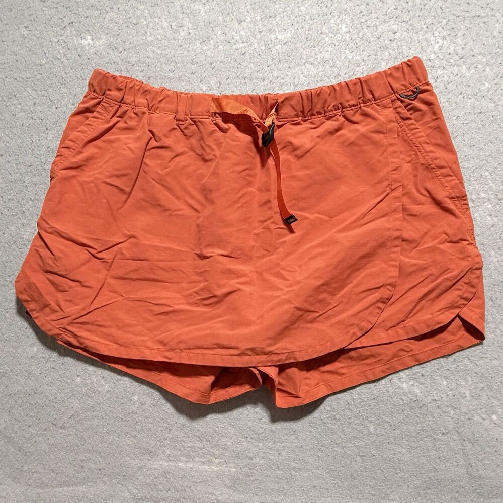 Rei Co-op Trailmade Skort Women’s XL  Orange Grizzly Nylon Shorts Belted Pockets